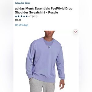 Men’s purple adidas sweatshirt